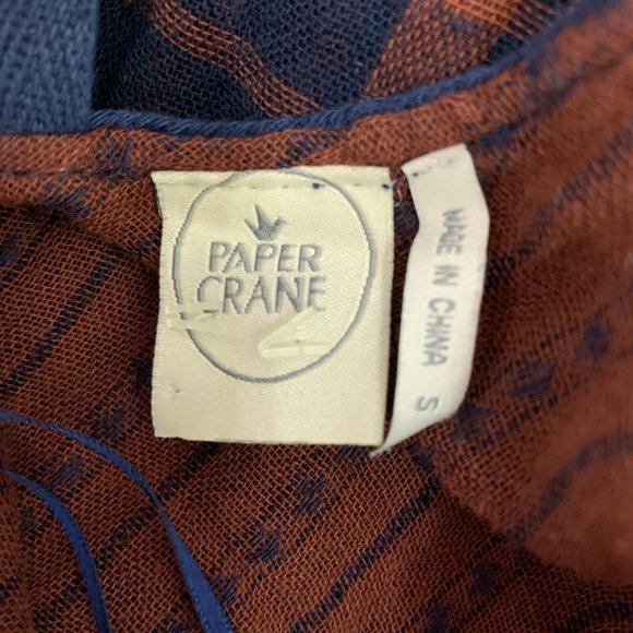 Paper Crane Anthropologie Small Navy Dress - Picture 8 of 8